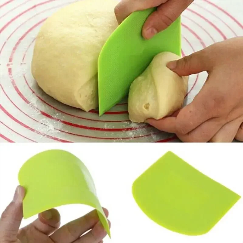 Bread Baking Kitchen Utensils - プラスチック生地ウェイトカッタークッキーフォンダンパンピザツールケーキバタースクレーパーペストリーとベーカリーキッチン用品用スパチュラ