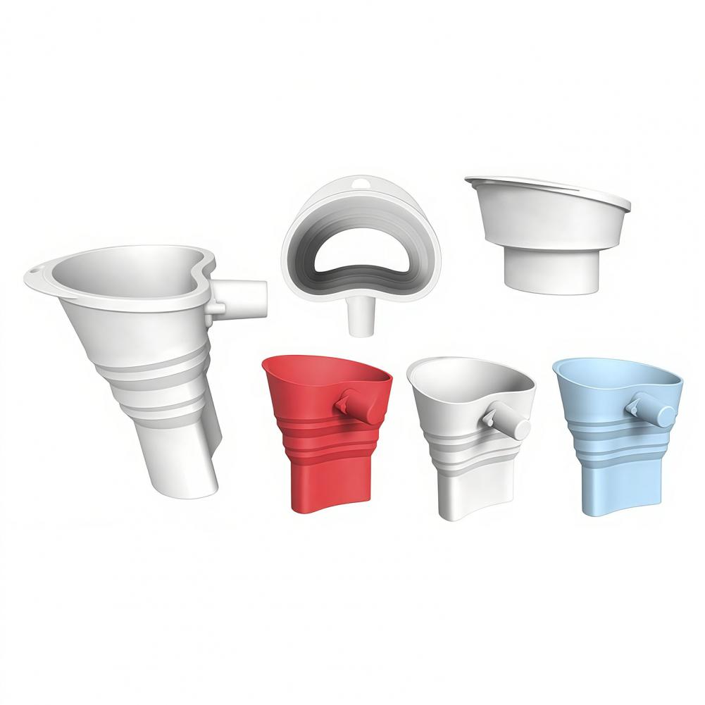 Kitchen Baking Aid - プロのベーキングアクセサリー シリコン製小麦粉漏斗 ミキサーボウルカバー 折りたたみ式注ぎ口シールドアタッチメント 3-in-1 キッチンエイド