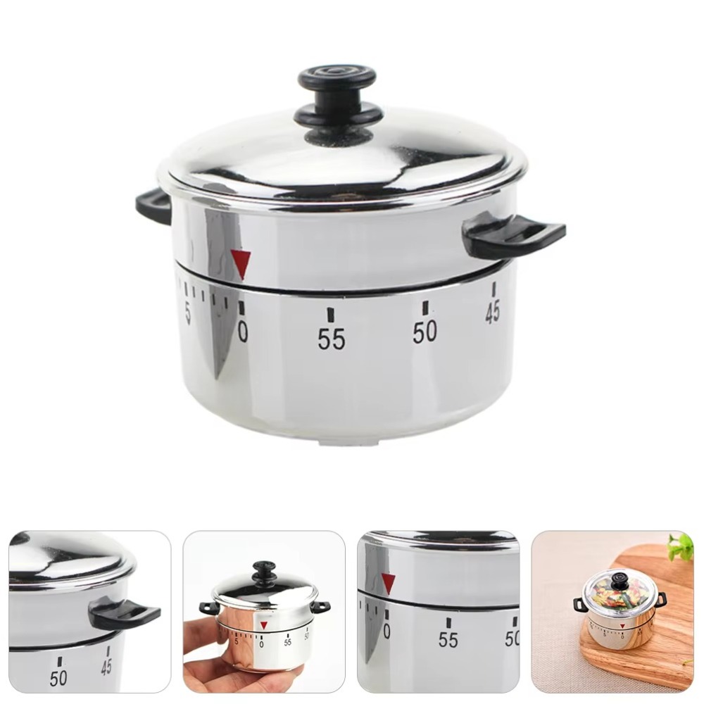 Kitchen Baking Timer - ポータブルキッチンタイマー、家庭用60分機械式タイマー、多目的調理用カウントダウンリマインダー、料理やベーキング用