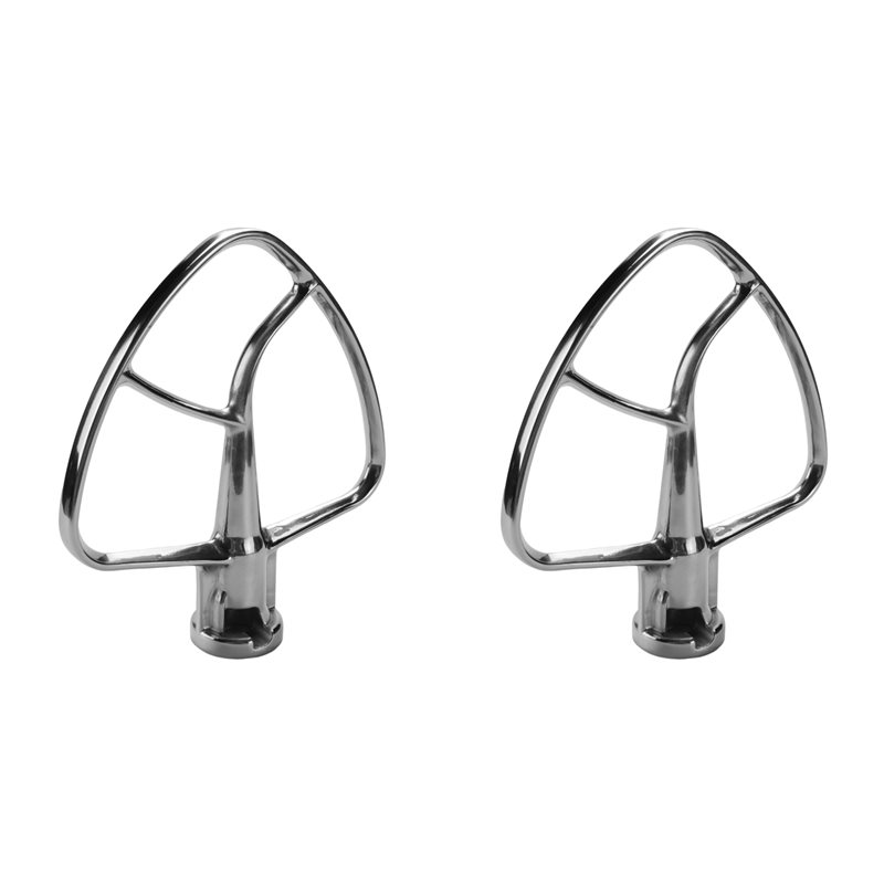 Kitchen Baking Aid - AC93-2X ステンレス鋼フラットビーター キッチンエイド用 4.5 クォート -