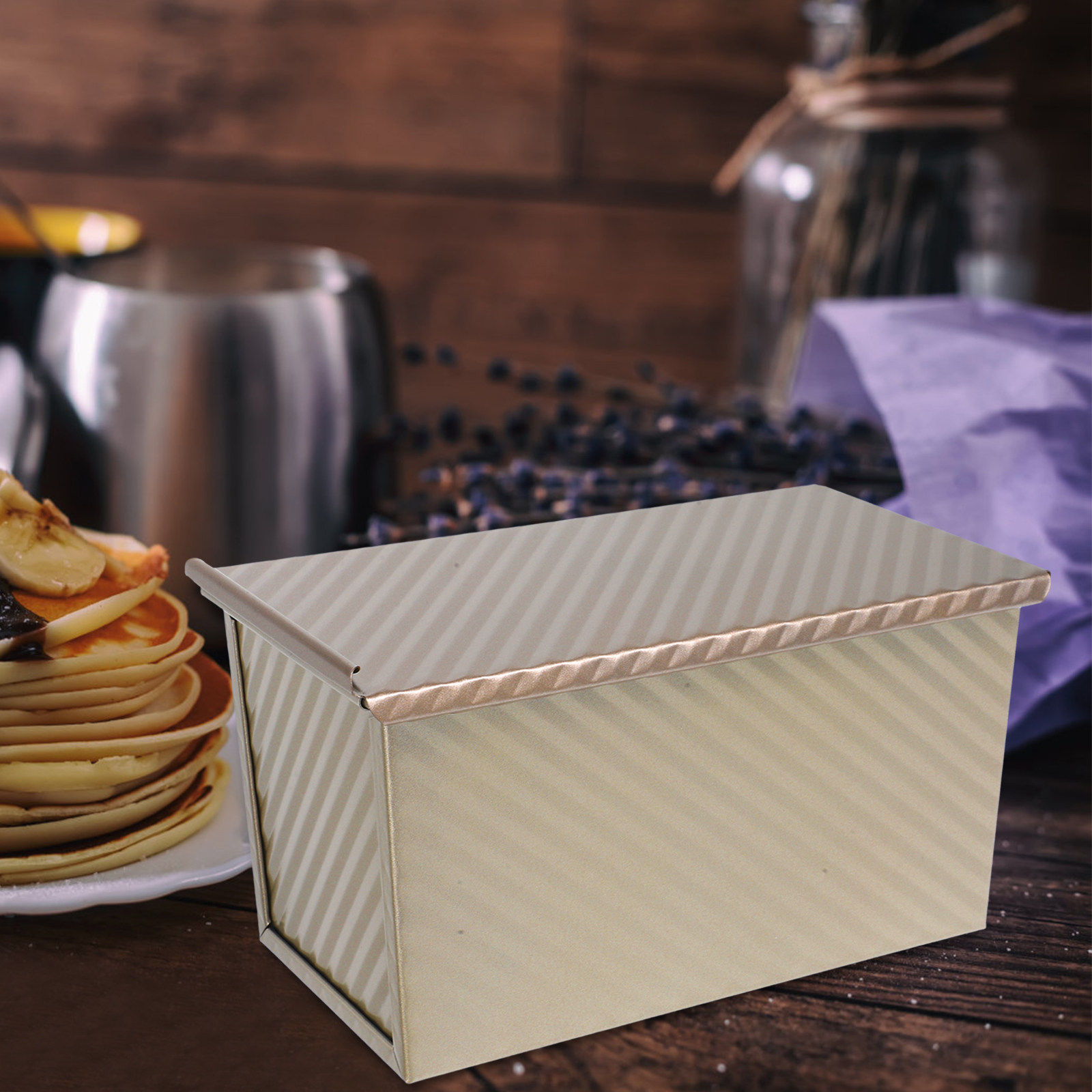 Kitchen Baking Pans - トーストパン焼き型 金属製大型ノンスティックパン型 家庭用キッチンベーキング用 トーストパン型 均一な加熱