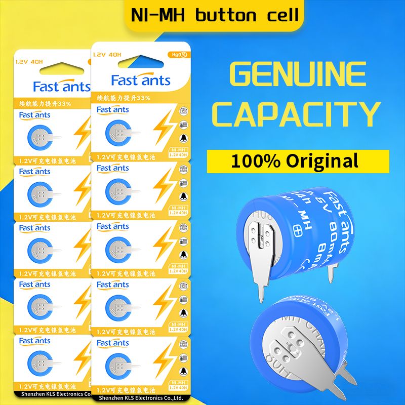 Kitchen Baking Timer - 1.2V 40mAh 40H ニッケル水素ボタン電池充電式電池、タイマー、デジタルタイマー、キッチンタイマー、電子タイミングデバイス用