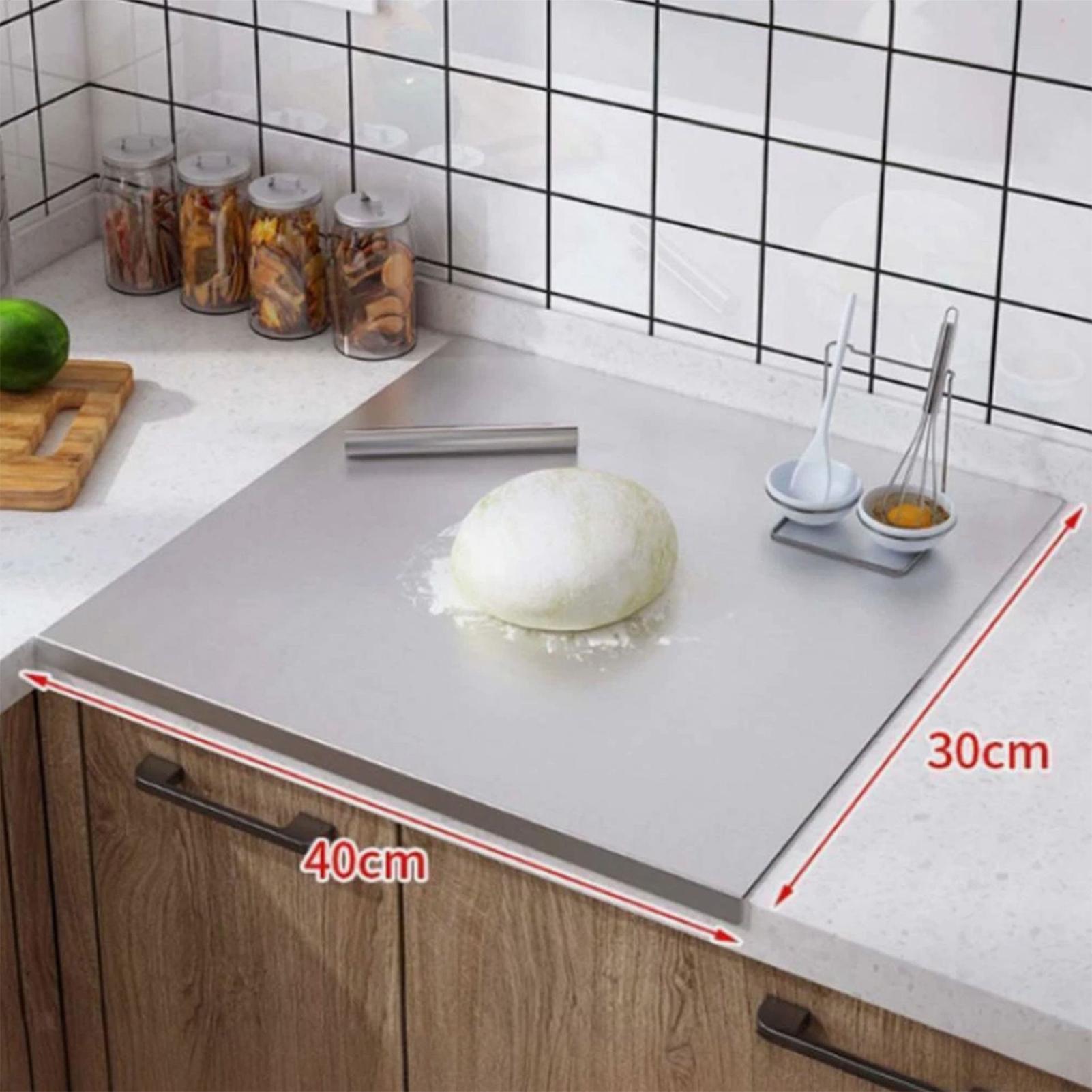 Kitchen For Baking - ステンレス鋼製まな板 ノンスティック両面肉切り板 シャルキュトリ、野菜、ベーキング、食事の準備用キッチンツール