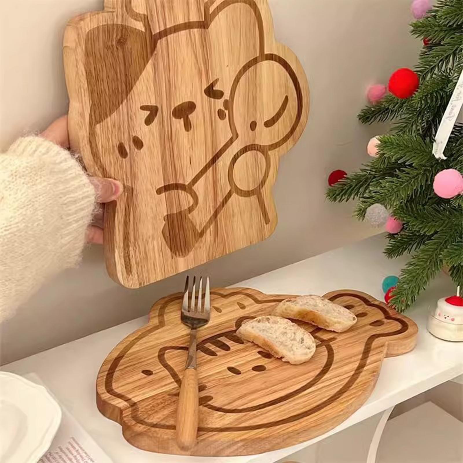 Bread Baking Kitchen Utensils - 木製まな板 キッチン調理器具 カッティングサービングボード 食材の準備、肉の切り分け、ピザ、果物、パンのカット用