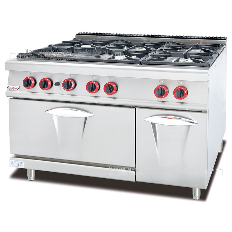 Kitchen For Baking - ジーグァン GH-797A 業務用厨房コンロ 縦型ガス6口ウエスタンスタイルオーブン 6眼オーブン 小型炒め物・焼き物用