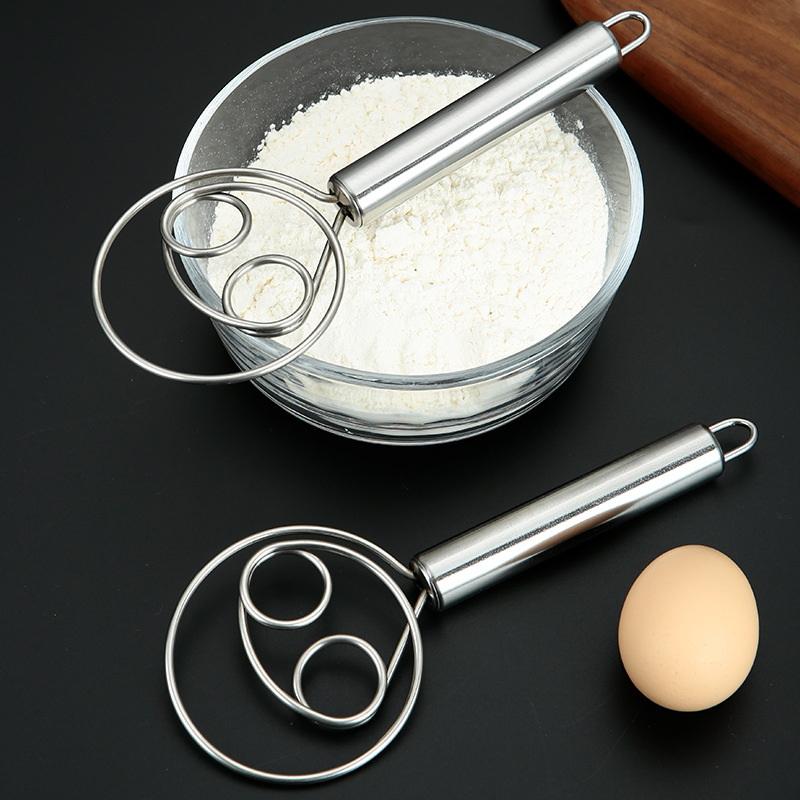 Kitchen Baking Mixer - C生地泡立て器パンミキサーステンレス鋼ケーキペストリー小麦粉生地吊り下げ穴付きキッチンベーキングツール