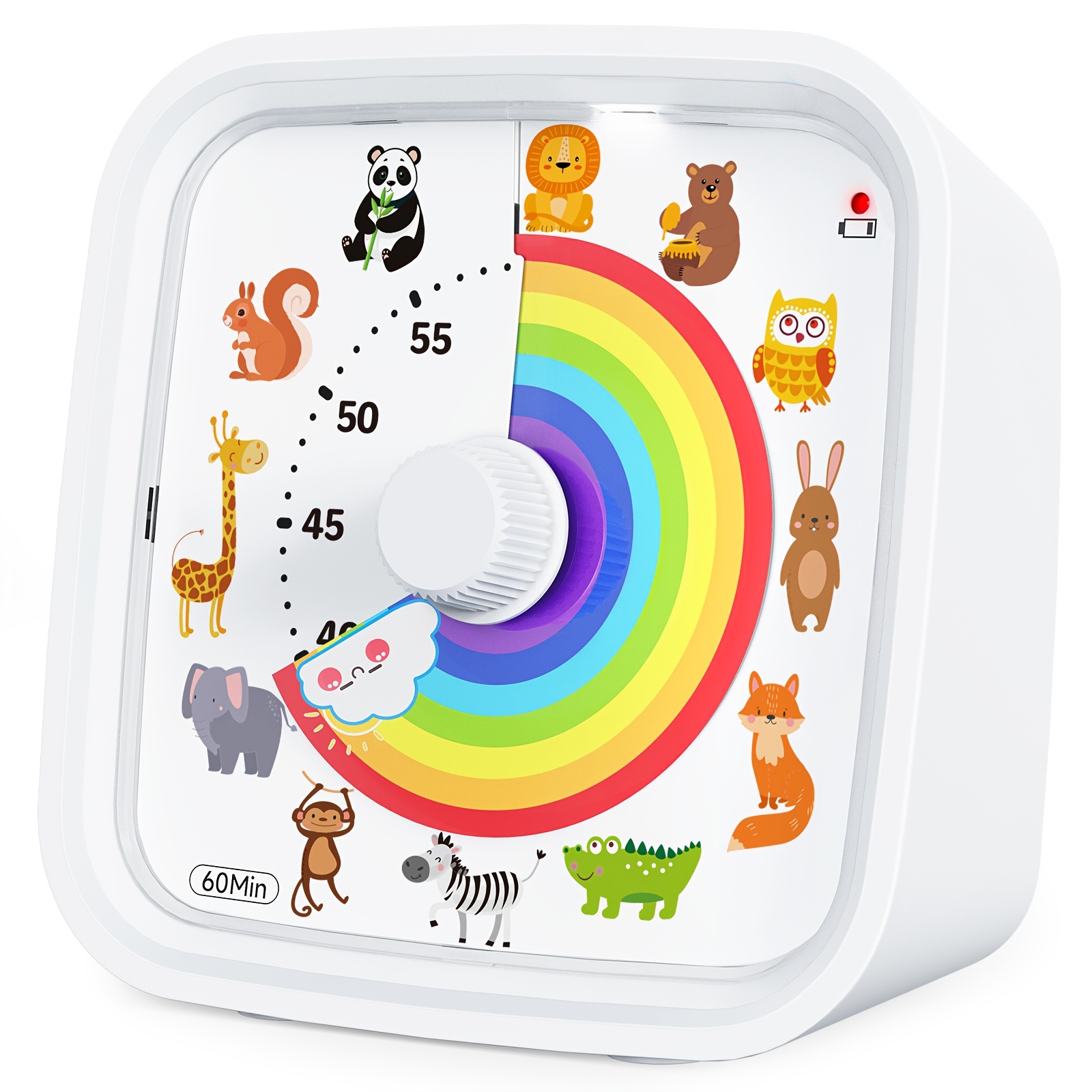 Kitchen Baking Timer - かわいい漫画風メカニカル学習タイマー＆キッチンタイマー | 非デジタル時間管理ツール | 学生や子供向けのクォーツタイマーギフト