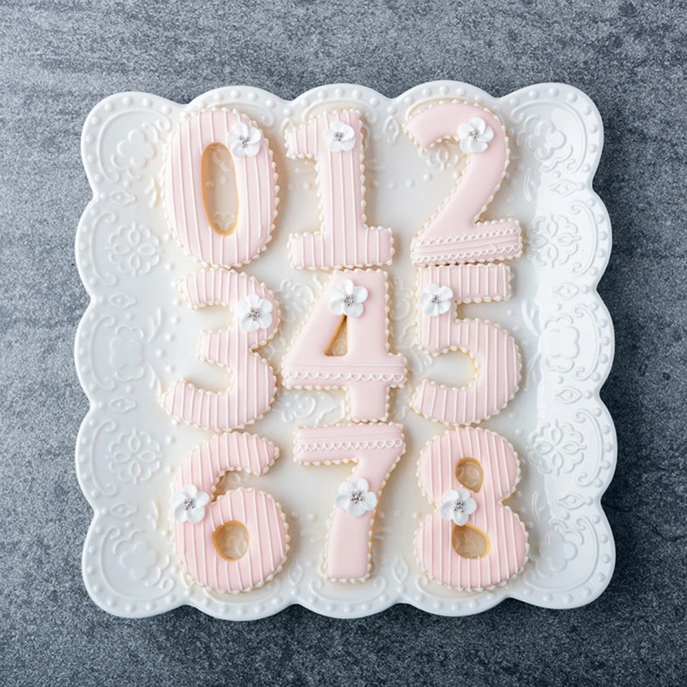 Kitchen Baking Products - 大きな数字のクッキーカッター、ビスケット型、キッチンベーキング、ペストリー、製菓道具、DIYツール