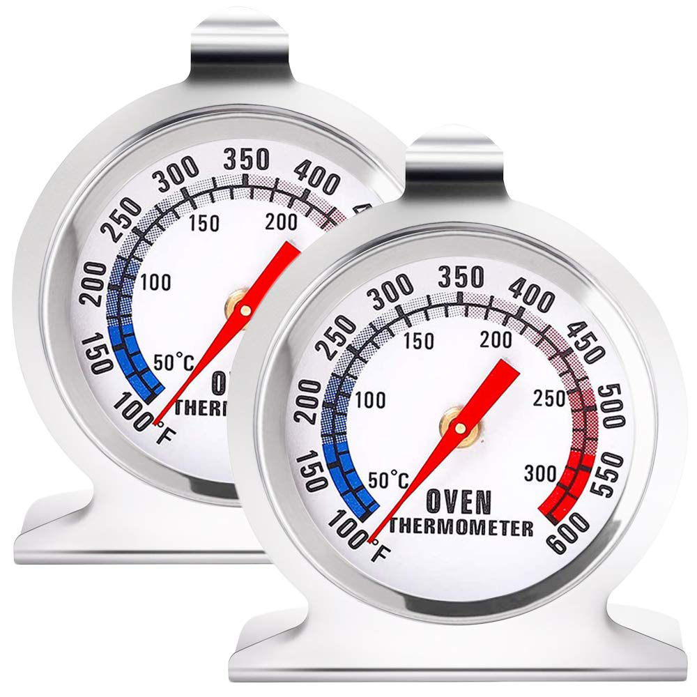 Oven Thermometer Analog - Lmetjma-フック付きアナログオーブン温度計、オーブン温度計、グリル、フライ、シェフ喫煙者、キッチン調理温度計、インスタント読み取り、jt307