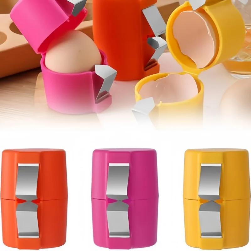 Kitchen Baking Aid - 1PC クリエイティブ卵分離ツールプラスチックノンスティックハンドエッグブレーカー多機能便利なベーキング調理補助キッチンガジェット