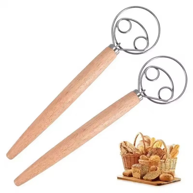 Bread Baking Kitchen Utensils - ステンレス製生地泡立て器 – ダッチブレッド混練ミキサー、ベーキングキッチンツール