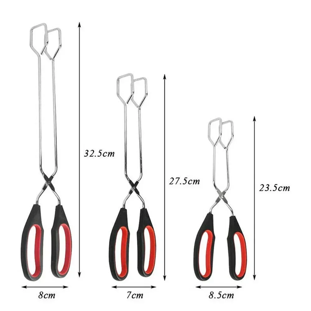 Bread Baking Kitchen Utensils - バーベキューツール バーベキューはさみトング グリルフードトング ロングハンドルはさみ BBQパン焼きクリップ キッチンベーキングトング