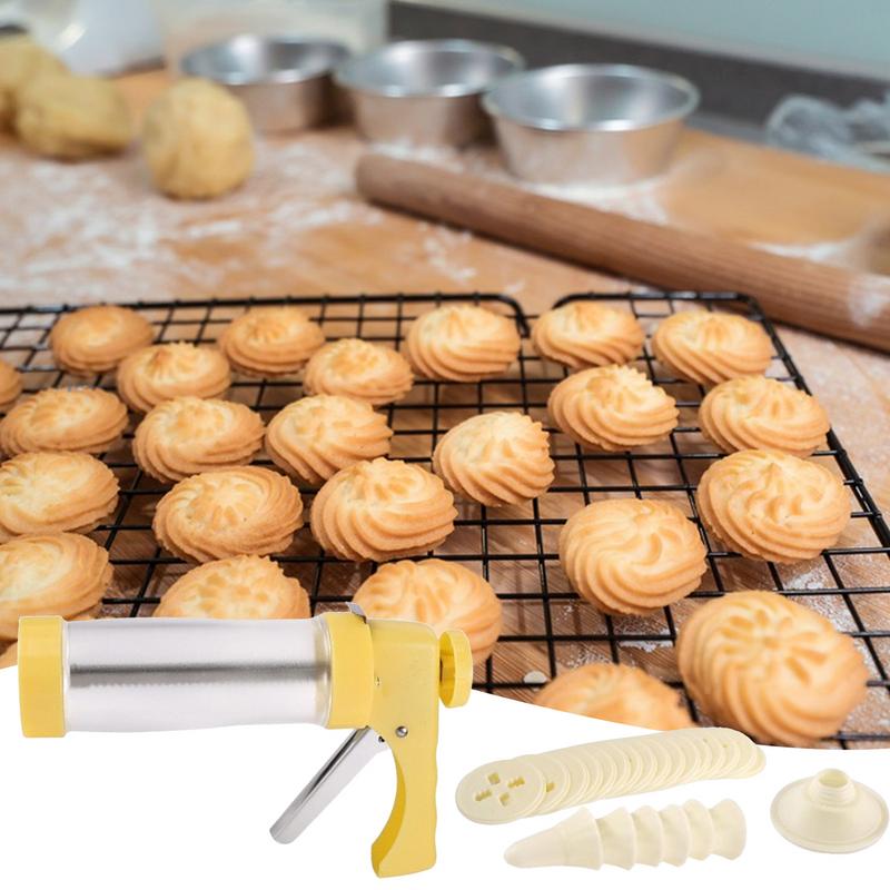 Kitchen Baking Aid - ベーキング用クッキープレス、手作りビスケットメーカーツール、キッチンエイドガジェット、スプリッツ