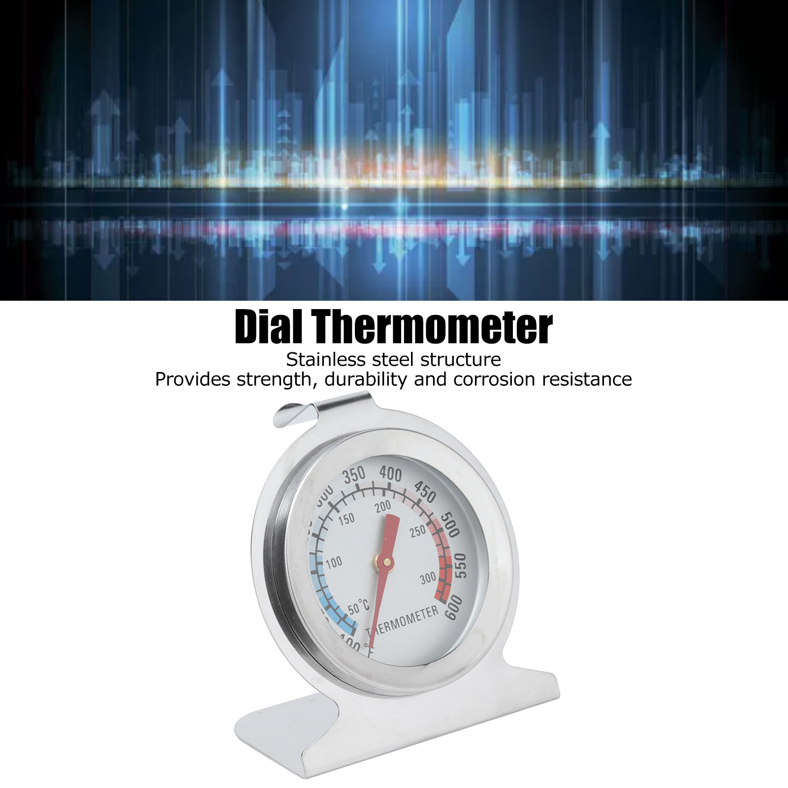 温度計オーブン温度計ステンレス鋼ポインターキッチン調理用温度 - Oven Thermometer Analog のレビューと価格