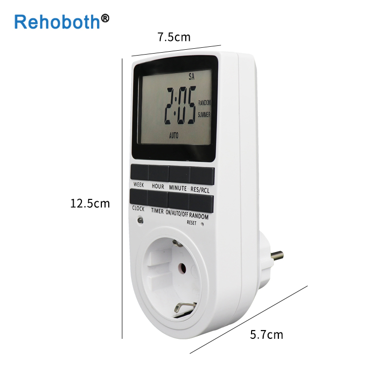 EU 電子デジタルタイマースイッチ米国 FR BR プラグキ - Kitchen Baking Timer のレビューと価格