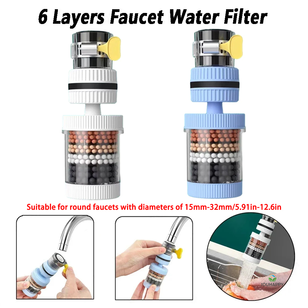 ユニバーサルシャワー蛇口 6 層蛇口水フィルタータップ浄水器 - Kitchen Baking Mixer のレビューと価格