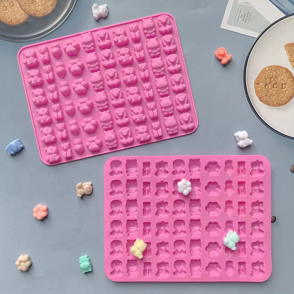7個入りキャンディシリコンモールドと2個のドロッパーセット、 - Kitchen Baking Tray Set のレビューと価格