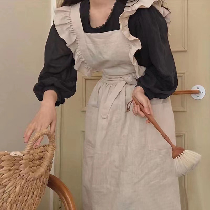 1PC フランス牧歌的な花屋芸術的なコットンリネンヴィンテー - Kitchen For Baking のレビューと価格