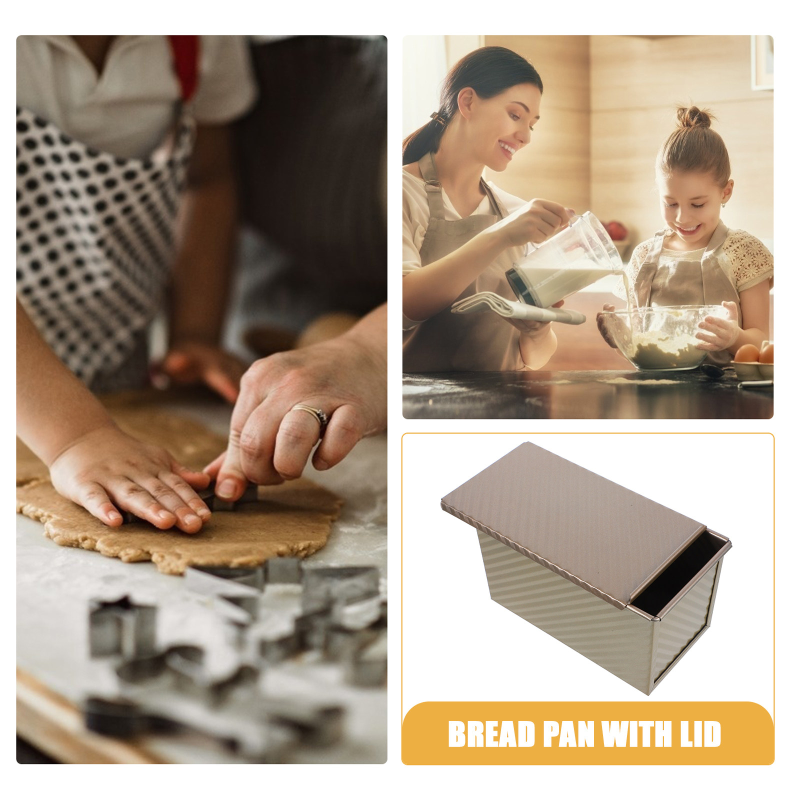 トーストパン焼き型 金属製大型ノンスティックパン型 家庭用キ - Kitchen Baking Pans のレビューと価格