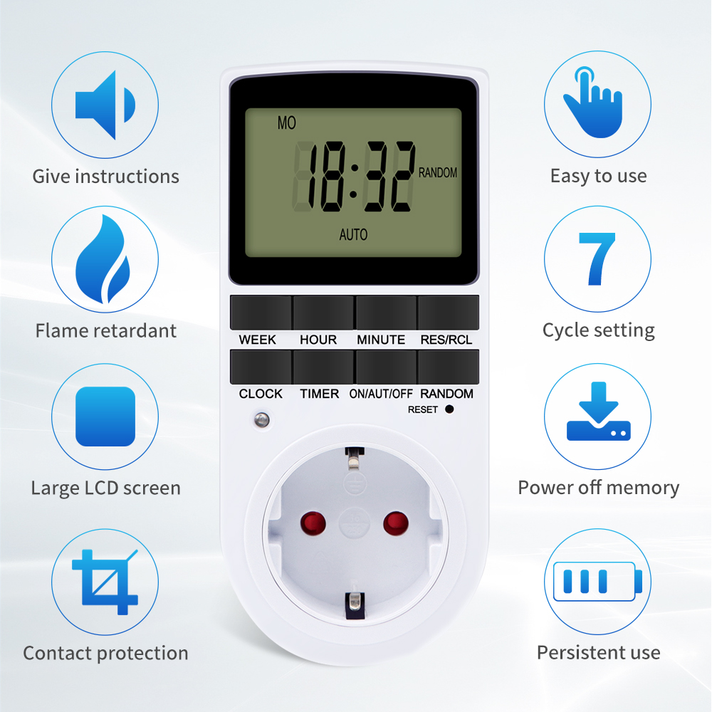 TM02 電子デジタルタイマーキッチンタイマーソケットコンセ - Kitchen Baking Timer のレビューと価格