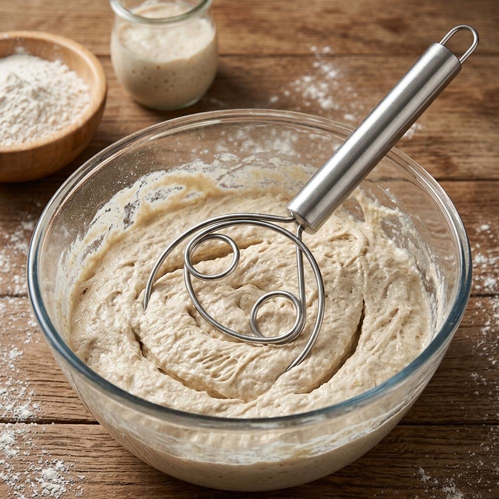 生地泡立て器パンミキサーステンレス鋼ケーキペストリー小麦粉生 - Bread Baking Kitchen Utensils のレビューと価格