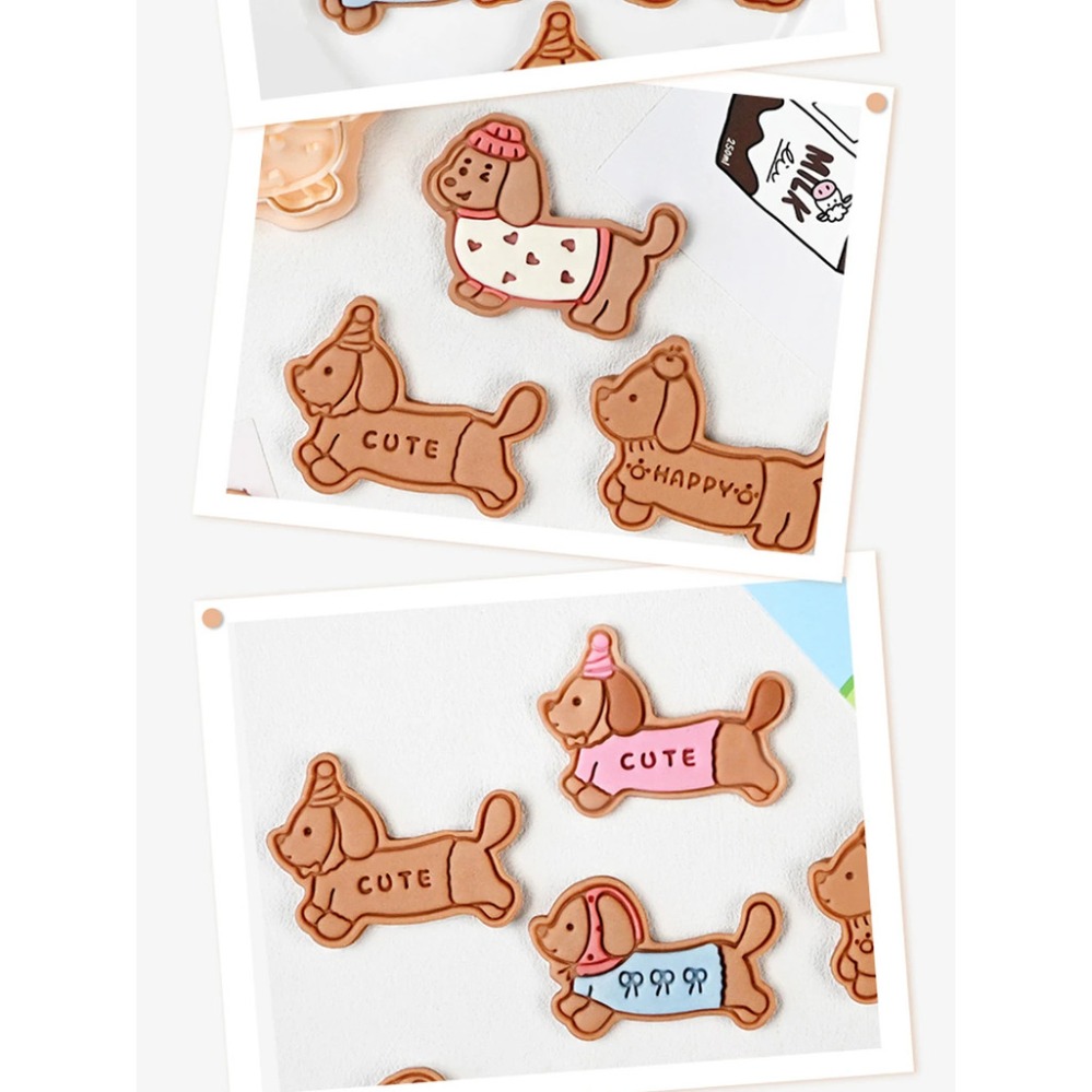 クッキー型スタンプ漫画ソーセージ犬クッキーカッタービスケット - Kitchen Baking Products のレビューと価格