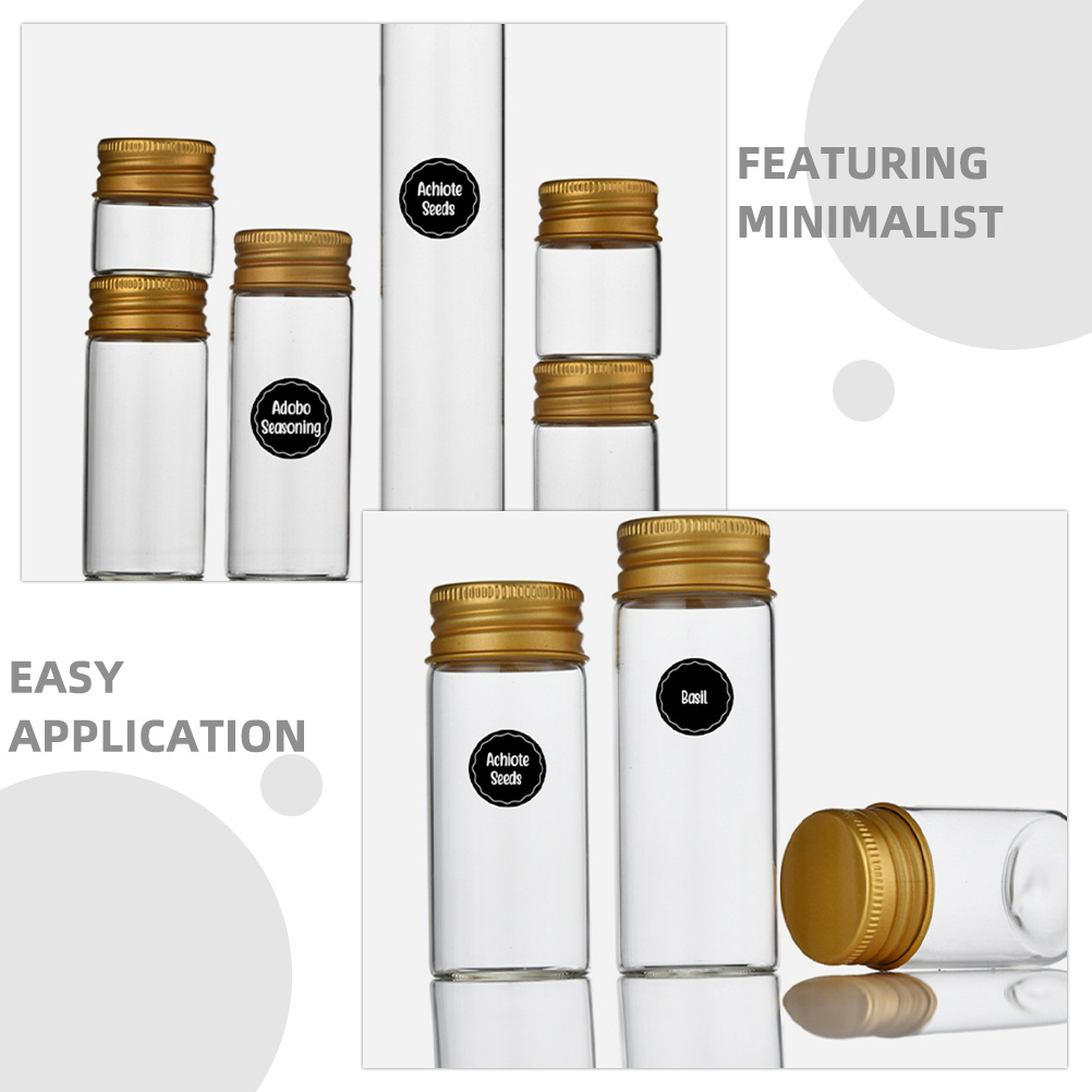 144 個防水長方形スパイスラベルステッカー自己粘着キッチン - Kitchen.Baking Labels のレビューと価格
