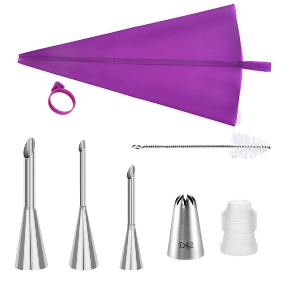 ステンレス製ケーキデコレーションノズルパイピングバッグセット - Kitchen Baking Products のレビューと価格