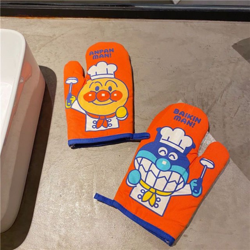 アンパンマン断熱手袋かわいい漫画スタンプパターン耐熱手袋厚み - Kitchen Baking Products のレビューと価格