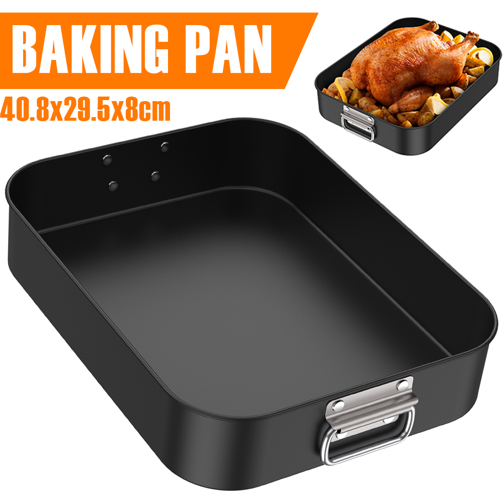 ステンレス鋼ハンドル付きの深さのベーキングパン,長方形のハン - Kitchen Baking Pan Storage のレビューと価格