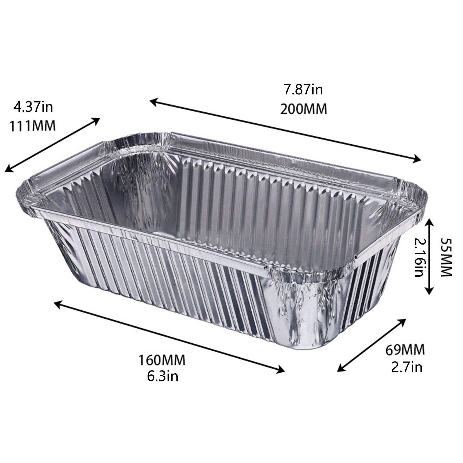 20個入り 大型 深型 使い捨て アルミホイルトレイ ベーキ - Kitchen Baking Tray Set のレビューと価格