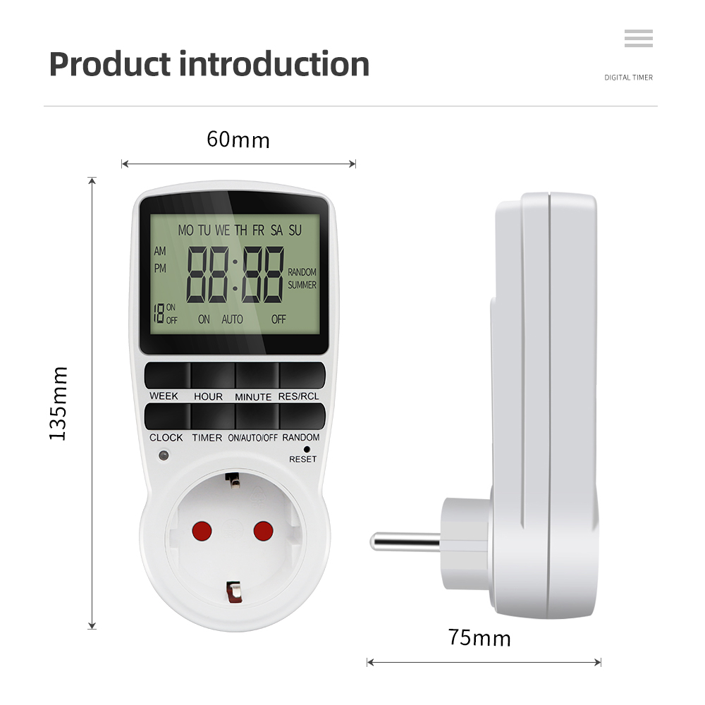 電子デジタルタイマースイッチキッチンタイマーコンセントプログ - Kitchen Baking Timer のレビューと価格