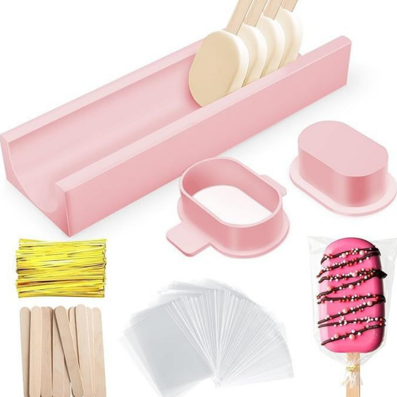 ケーキポップ型セット（トレイ付き）ノンスティック再利用可能ケ - Kitchen Baking Tray Set のレビューと価格
