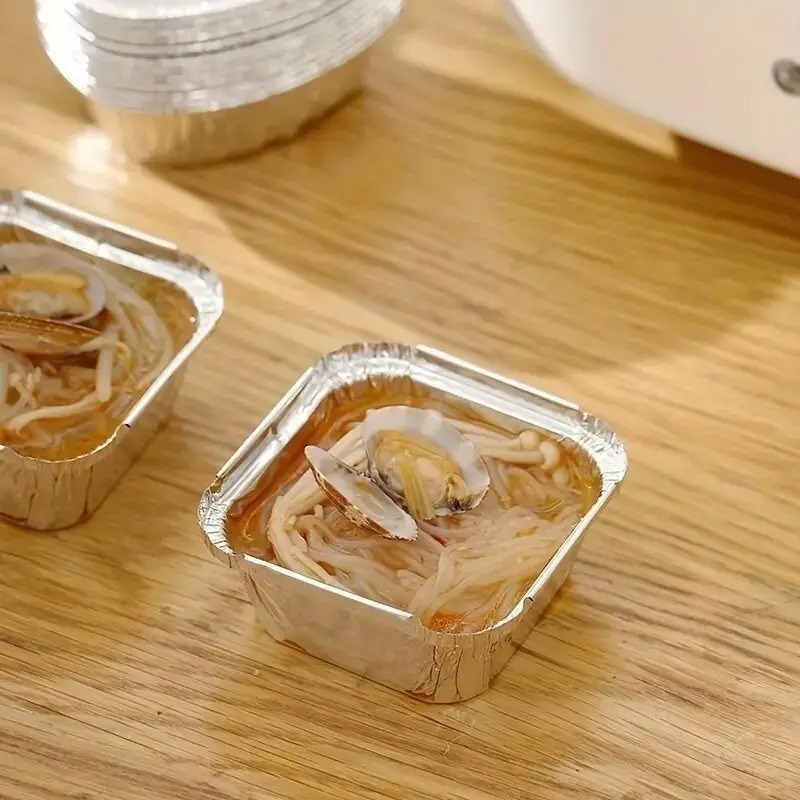 20/40個入り 使い捨てアルミホイルトレイ 食品保存容器  - Kitchen Baking Pan Storage のレビューと価格