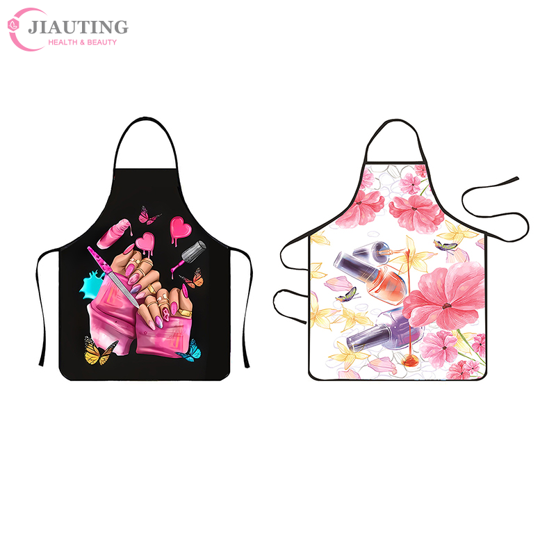 マニキュア印刷美容キッチン女性エプロン家庭用クリーニングピナ - Kitchen For Baking のレビューと価格