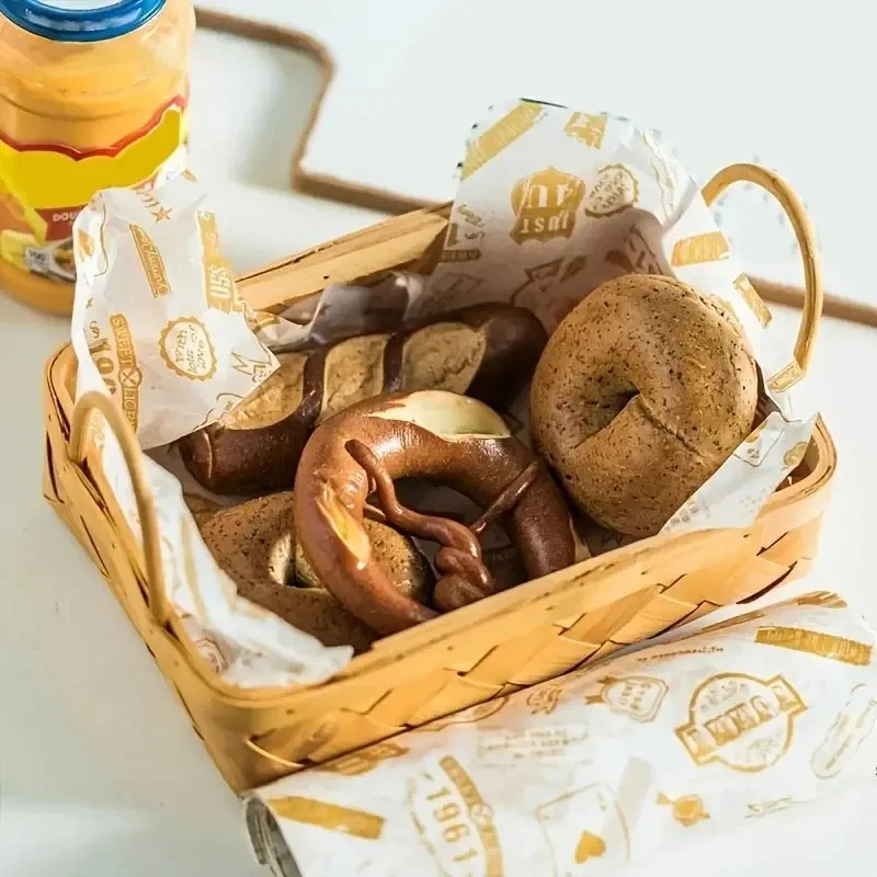 50枚入り 食品グレード耐油紙、印刷済みサンドイッチバーガー - Kitchen Baking Paper のレビューと価格