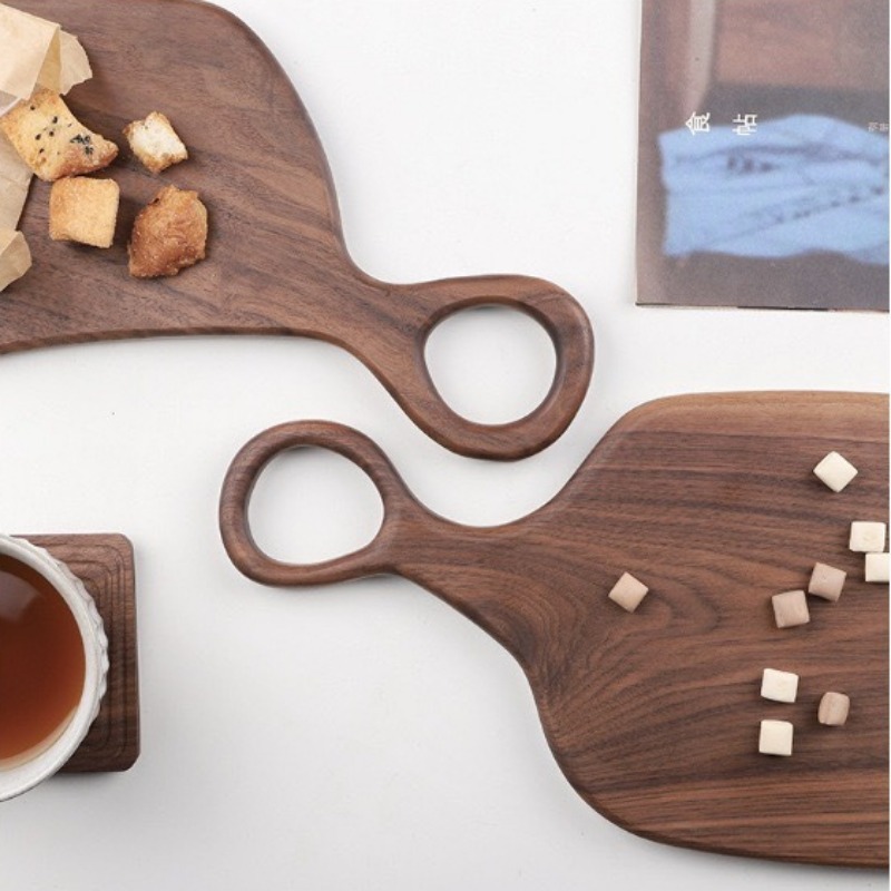 ブラックウォールナット固体まな板木製トレイピザボードまな板キ - Kitchen For Baking のレビューと価格