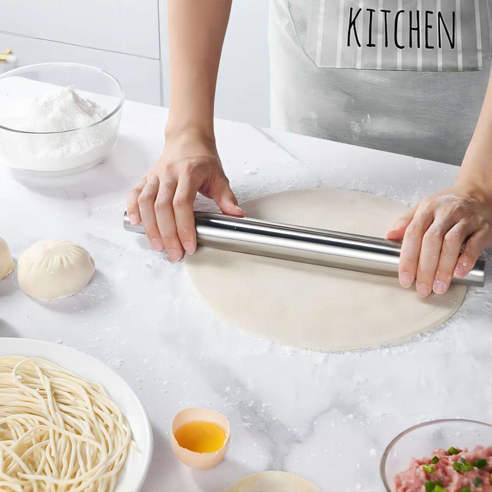 ステンレス鋼麺棒ベーキングパンペストリーローラーノンスティッ - Bread Baking Kitchen Utensils のレビューと価格