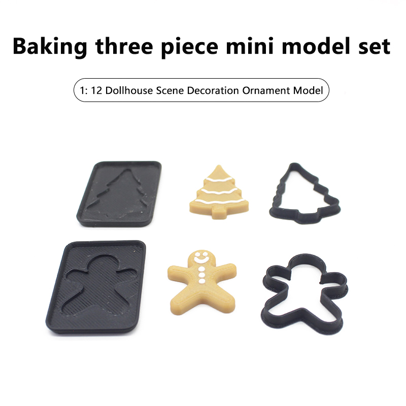 3 個ミニチュア人間ジンジャーブレッドマンクリスマスベーキン - Kitchen For Baking のレビューと価格