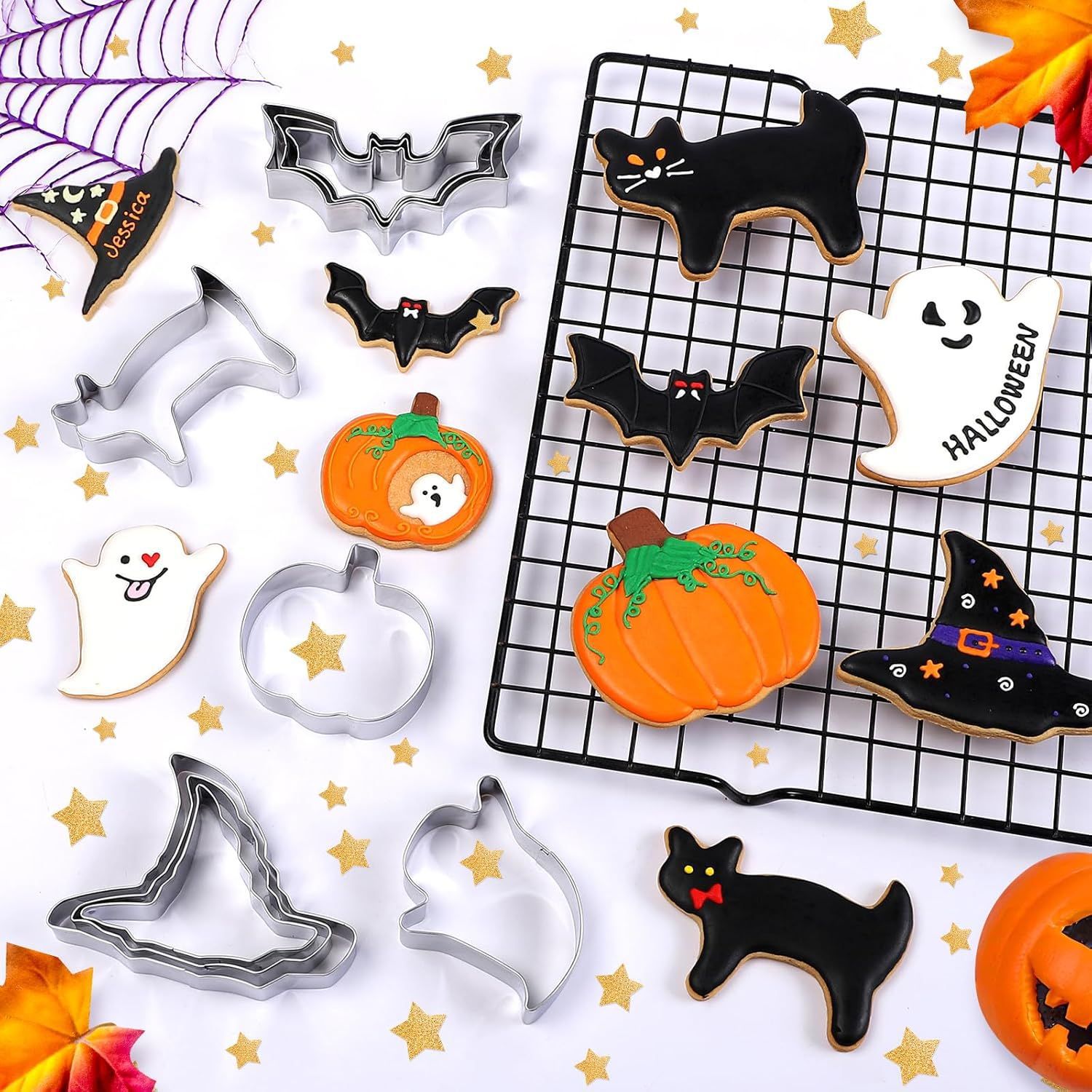 ハロウィン クッキー型 3ピース キッチン パンプキン ウィ - Kitchen Witch Baking のレビューと価格