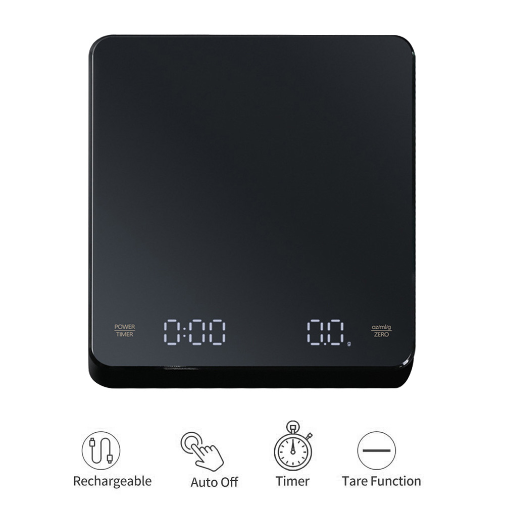 タイマー付きデジタルコーヒースケール LED スクリーンエス - Kitchen Baking Timer のレビューと価格