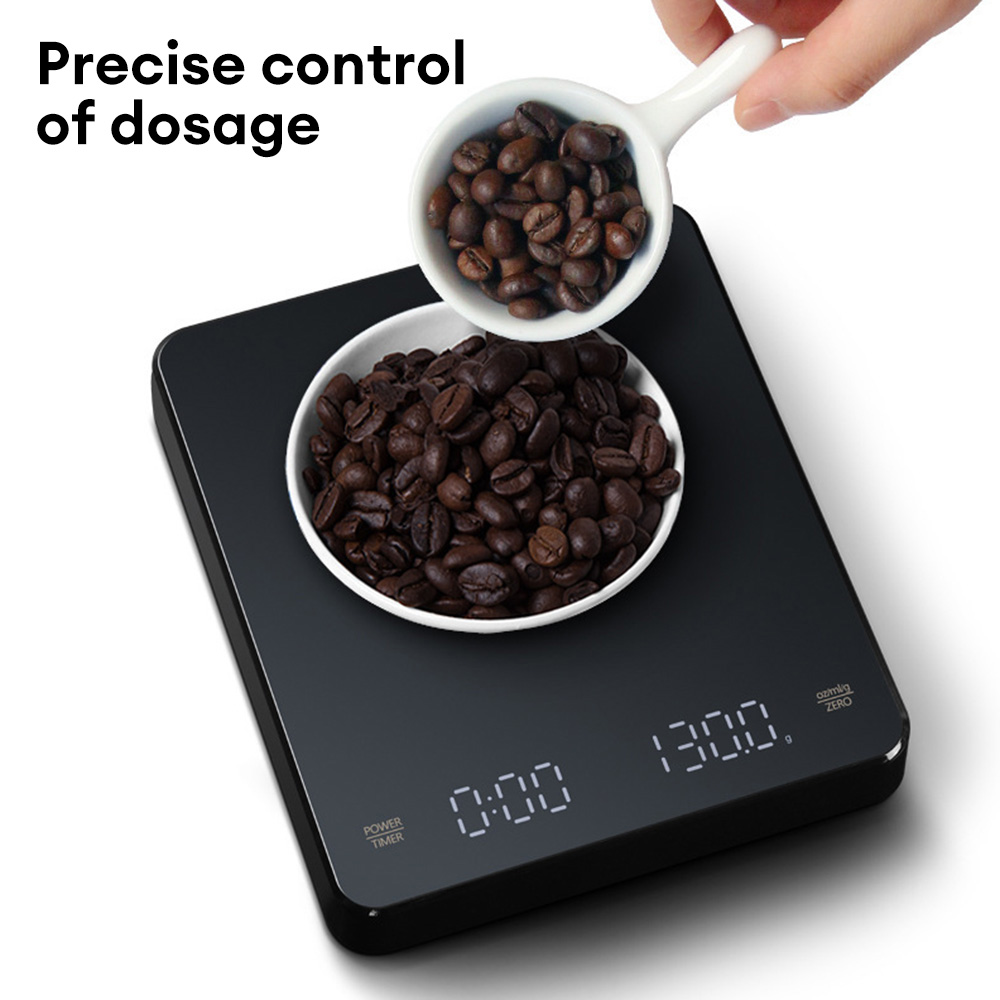 タイマー付きデジタルコーヒースケール LED スクリーンエス - Kitchen Baking Timer のレビューと価格