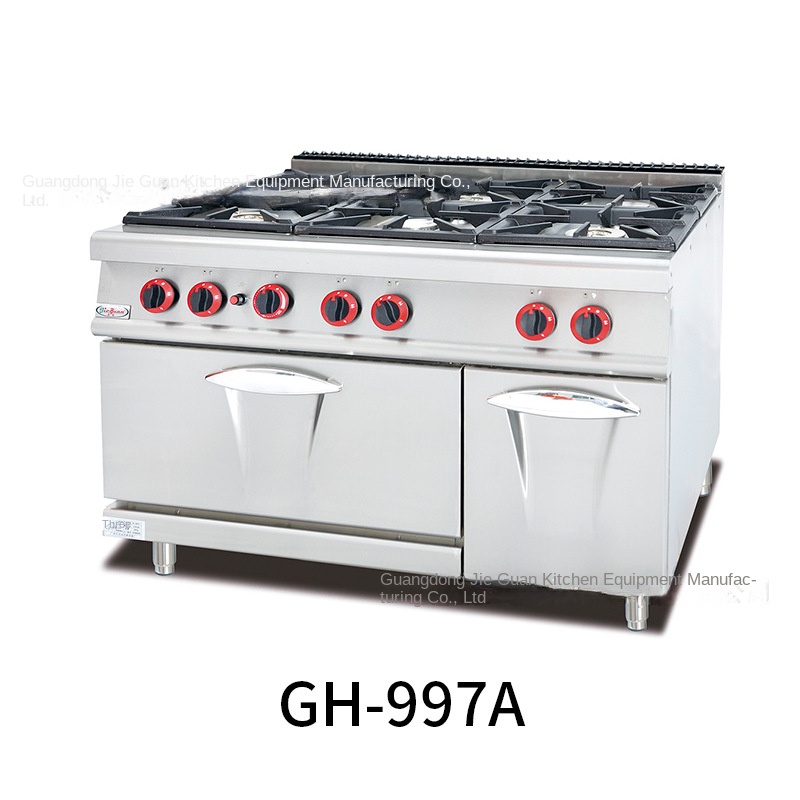ジーグァン GH-797A 業務用厨房コンロ 縦型ガス6口ウ - Kitchen For Baking のレビューと価格