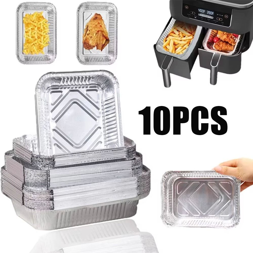 10 個使い捨てアルミ箔食品保存容器オーブンベーキングパン調 - Kitchen Baking Pan Storage のレビューと価格