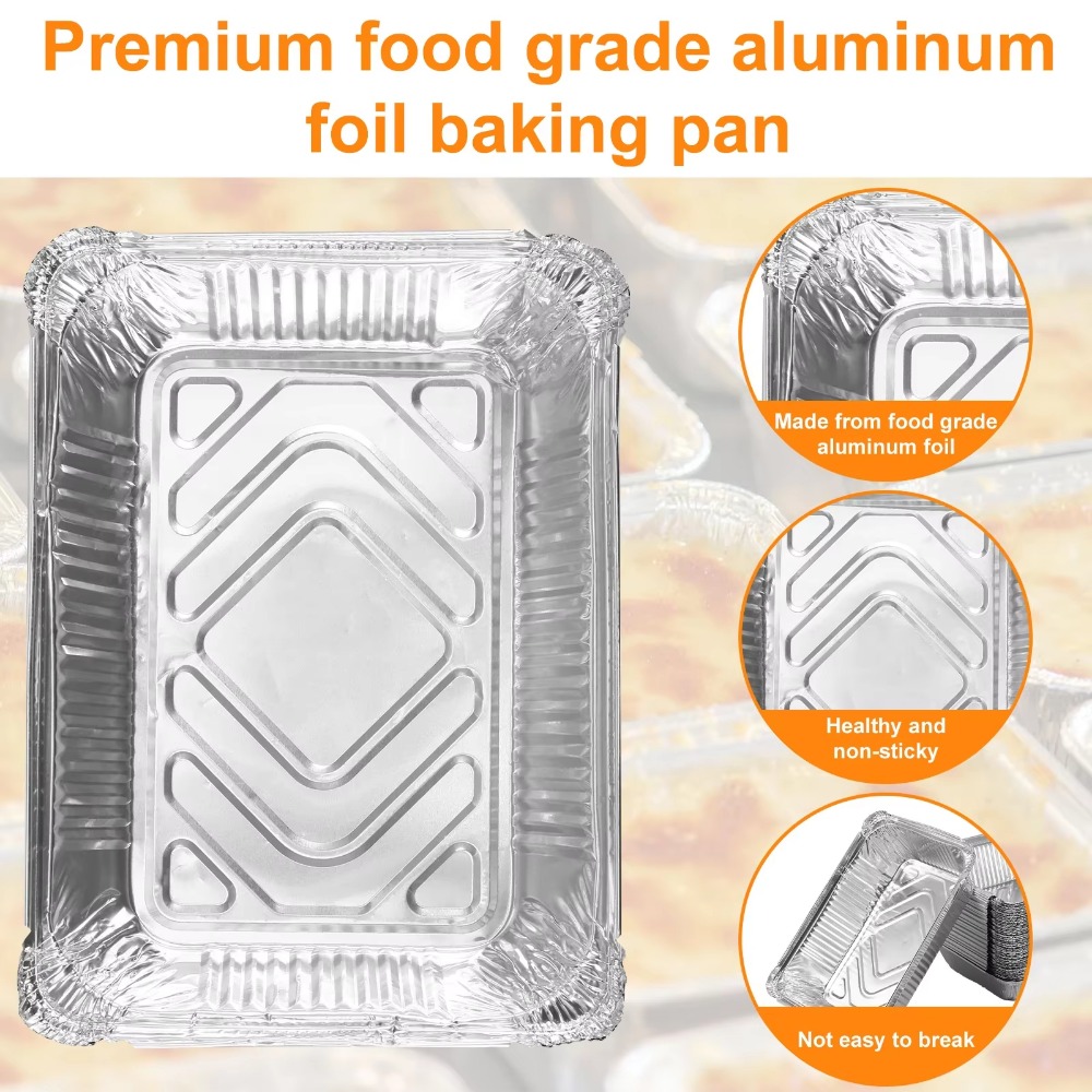 10 個使い捨てアルミ箔食品保存容器オーブンベーキングパン調 - Kitchen Baking Pan Storage のレビューと価格