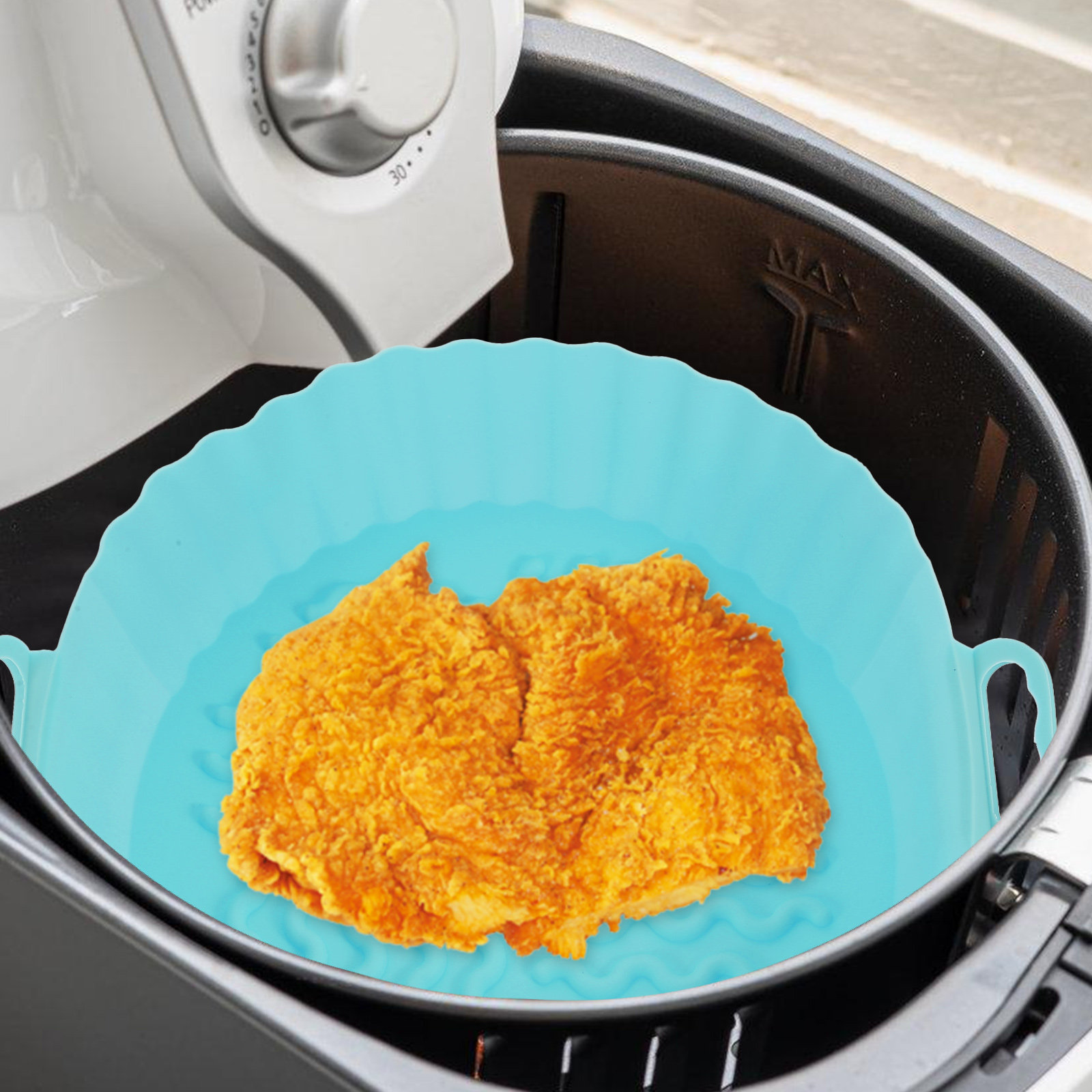 2 個のシリコンベーキングマットエアフライヤー用ノンスティッ - Kitchen Baking Oven のレビューと価格