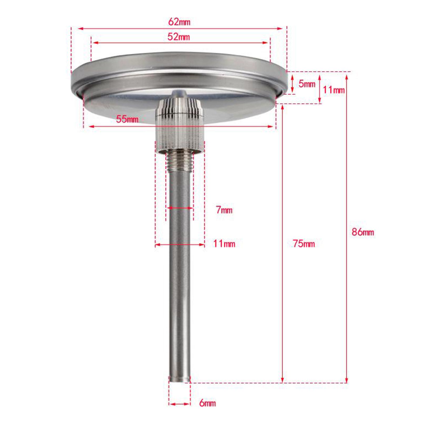オーブン対応グリル温度計 ステンレス製 3.27インチ ダイ - Oven Thermometer Analog のレビューと価格