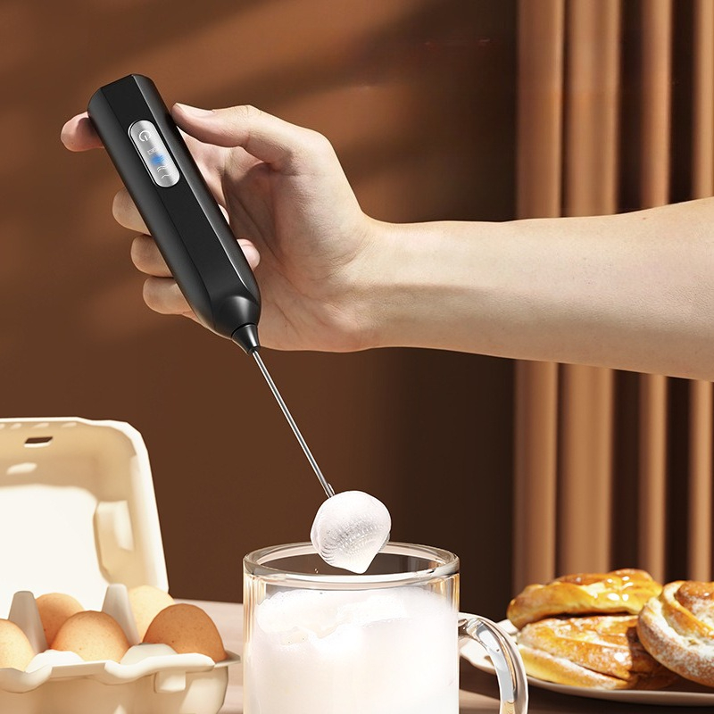 新型ハンドヘルド電動ミルクフォーマー、自動泡立て器、コーヒー - Kitchen Baking Mixer のレビューと価格