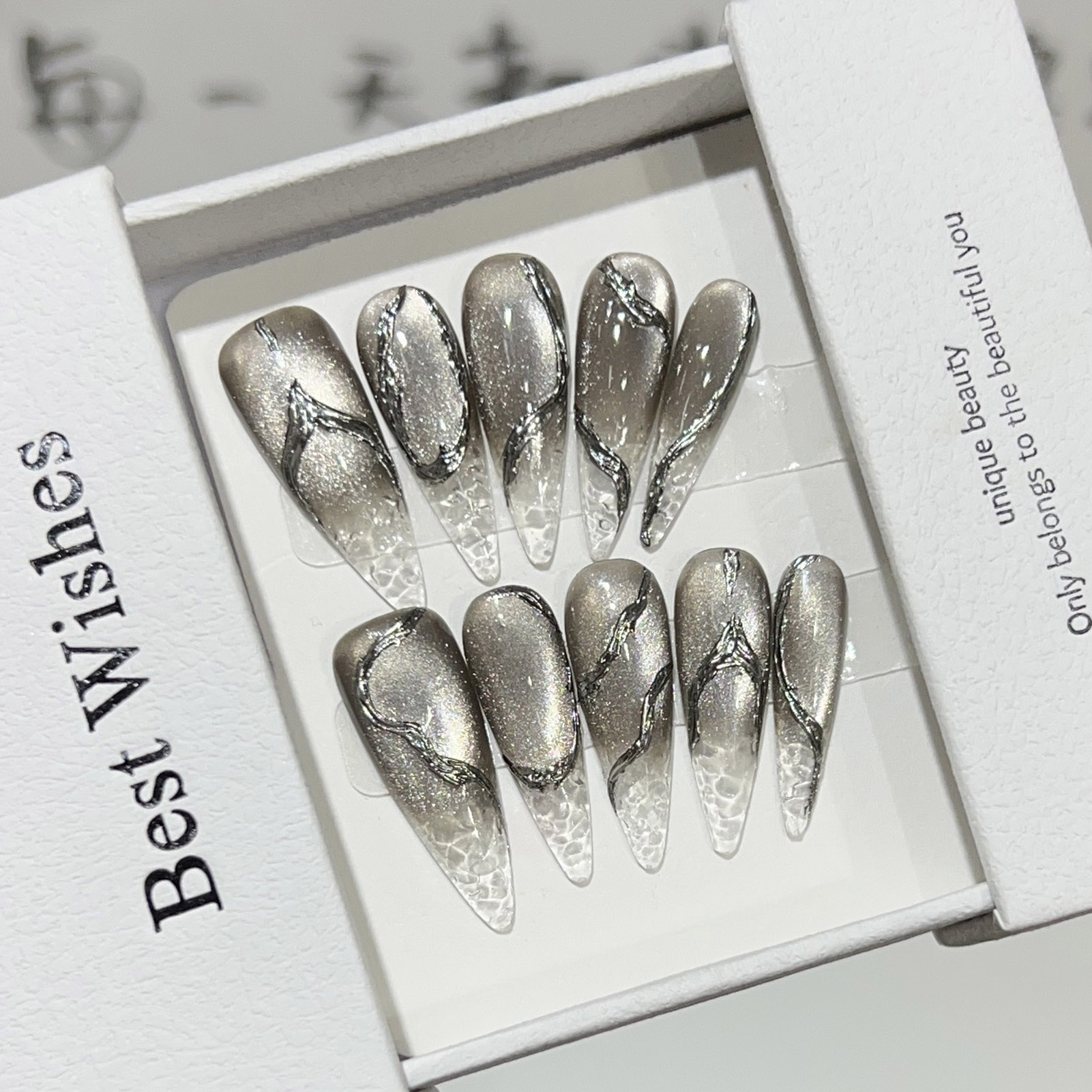 10個入り ハロウィンつけ爪 再利用可能 ロングチップ ブラ - Decorating Tip Set のレビューと価格