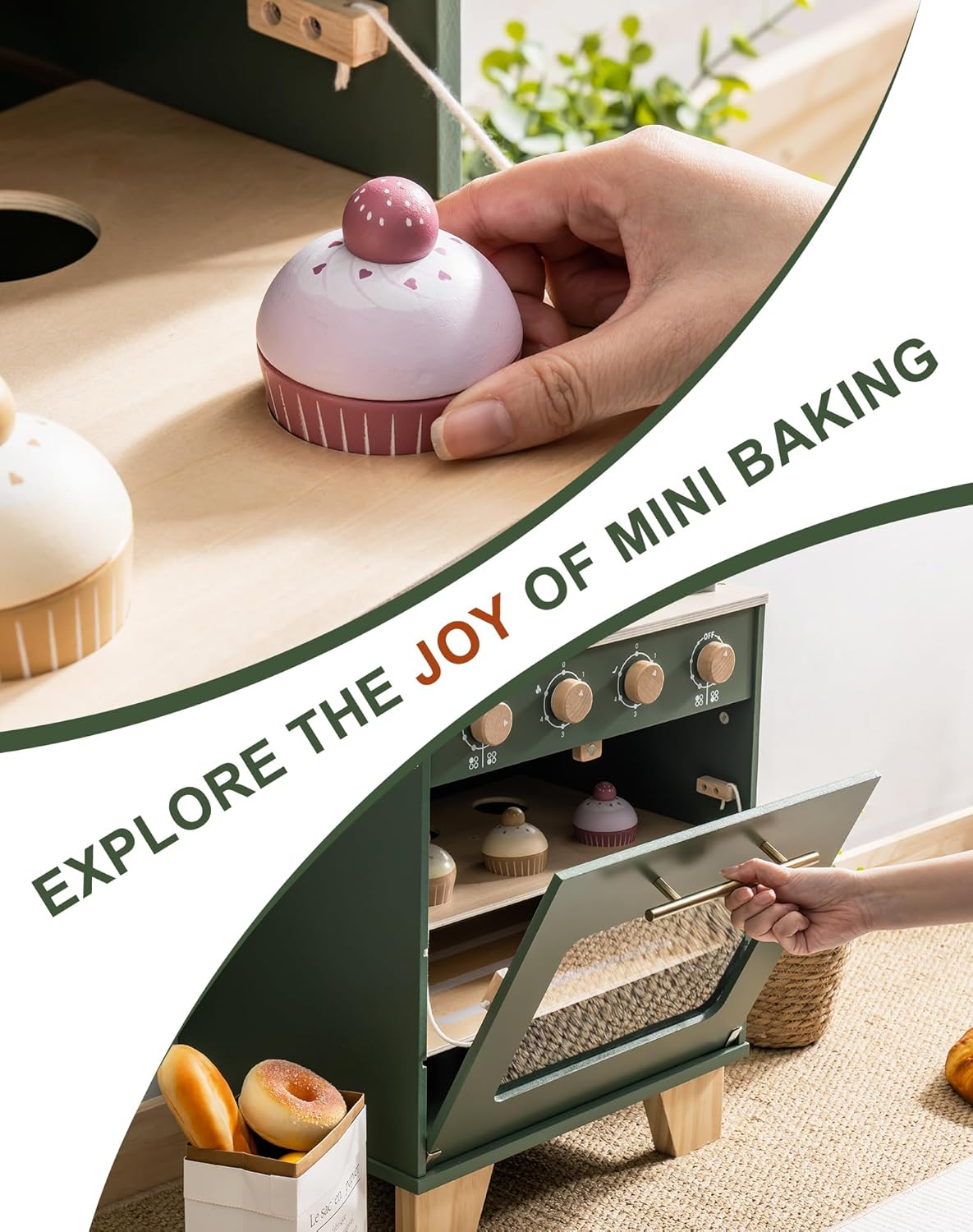 Robotime Robud ヴィンテージ木のおもちゃ キッ - Baking Kitchen Robotime のレビューと価格